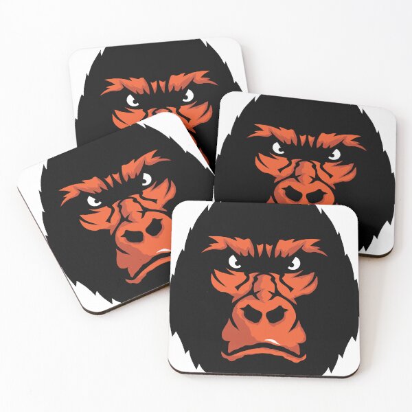 Item preview, gorilla great ape primate head drawing designed and sold by Achille3777.