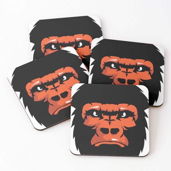 Item preview, gorilla great ape primate head drawing designed and sold by Achille3777.