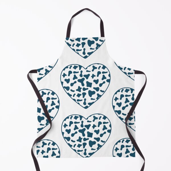 Item preview, Big Royal Blue Cow Patches on White Cowhide | Continues White Cow Heart designed and sold by PatternPen.