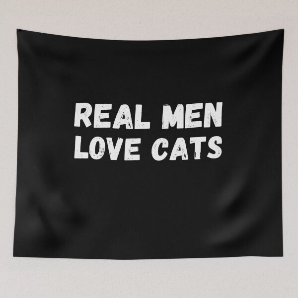 Item preview, Real men love cats t-shirt designed and sold by Textees25.