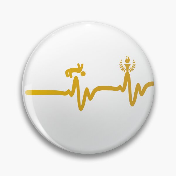 Item preview, High Jump Heartbeat | Track & Field Athletics Art designed and sold by PulsePassion.