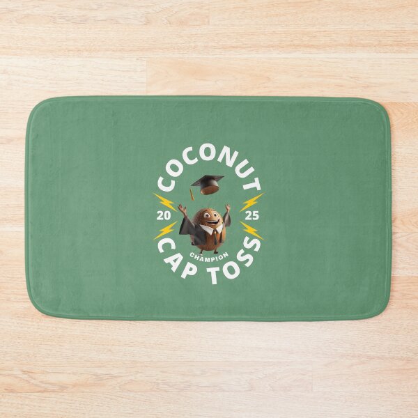 Item preview, "Coconut Cap Toss – Funny Tropical Graduation designed and sold by TasteTicker.