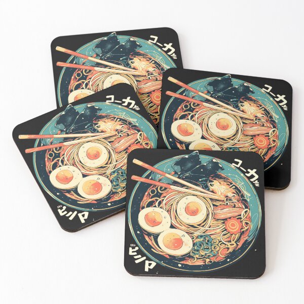 Item preview, Spicy Ramen Noodles Bowl With Eggs and Beef designed and sold by Nightarcade.