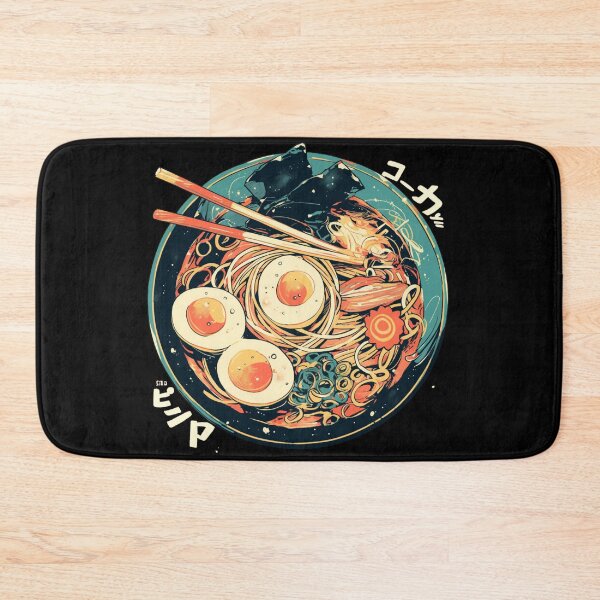 Item preview, Spicy Ramen Noodles Bowl With Eggs and Beef designed and sold by Nightarcade.