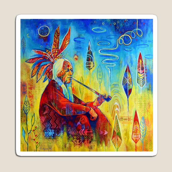 Peace pipe | Art Magnet