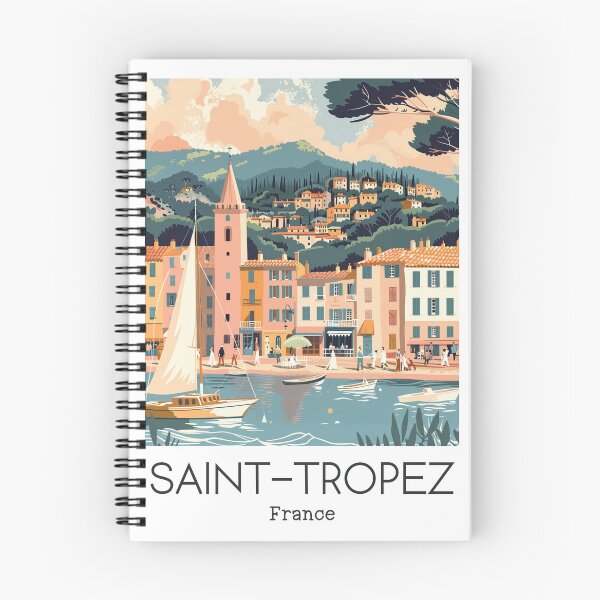 Item preview, A Vintage Travel Illustration of Saint-Tropez - France  designed and sold by GoodOldVintage.