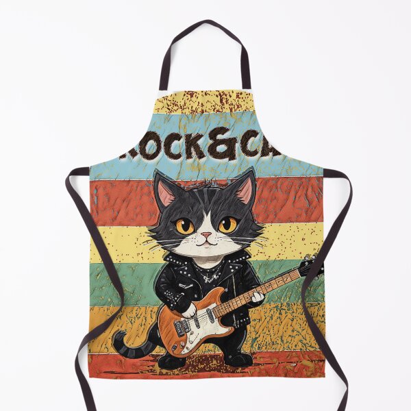 Item preview, Rock & Cat: Retro Cool designed and sold by Hen-C-Art.
