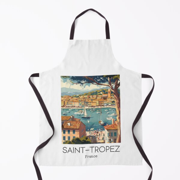 Item preview, A Vintage Travel Illustration of Saint-Tropez - France  designed and sold by GoodOldVintage.
