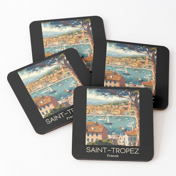 Item preview, A Vintage Travel Illustration of Saint-Tropez - France  designed and sold by GoodOldVintage.