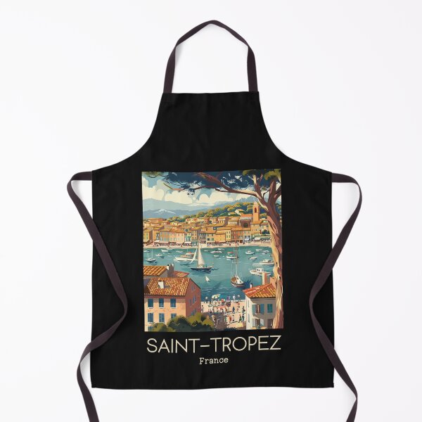 Item preview, A Vintage Travel Illustration of Saint-Tropez - France  designed and sold by GoodOldVintage.