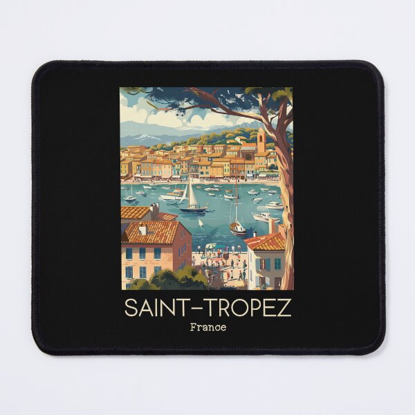 Item preview, A Vintage Travel Illustration of Saint-Tropez - France designed and sold by GoodOldVintage.