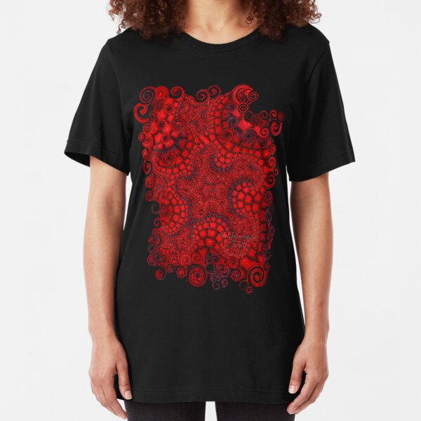Mosaic Fractal Slim Fit T-Shirt