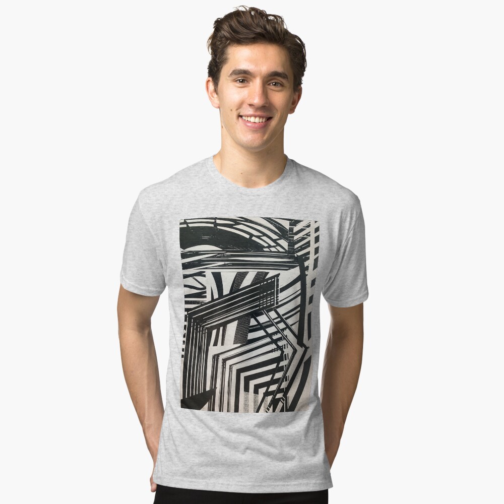Vista previa del artículo con la obra «Camiseta de tejido mixto», diseñado y vendido por ArtInArtOut.