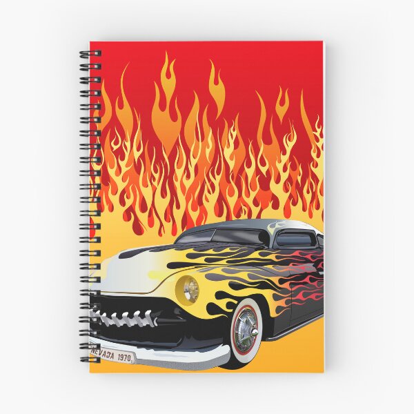 Item preview, hot rod fire flame american car vintage muscle car designed and sold by Achille3777.