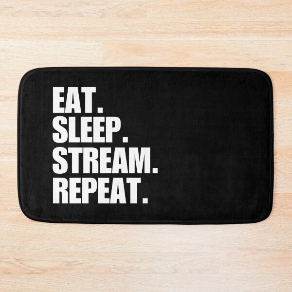 Item preview, Eat. Sleep. Stream. Repeat. designed and sold by FreshArtFusion.