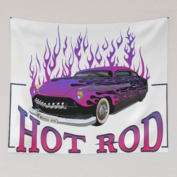 Item preview, hot rod flame logo car muscle car fire flame vintage designed and sold by Achille3777.