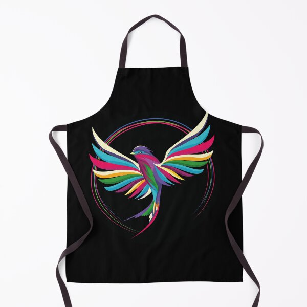 Artikelvorschau, Bunter Vogel in Bewegung (schwarz) – Kinetic Art Design entworfen und verkauft von Isma Bou Grafik.