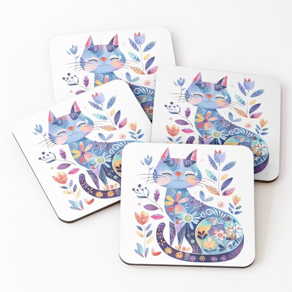 Item preview, The Magic of the Floral Cat #2 designed and sold by ellieknight911.