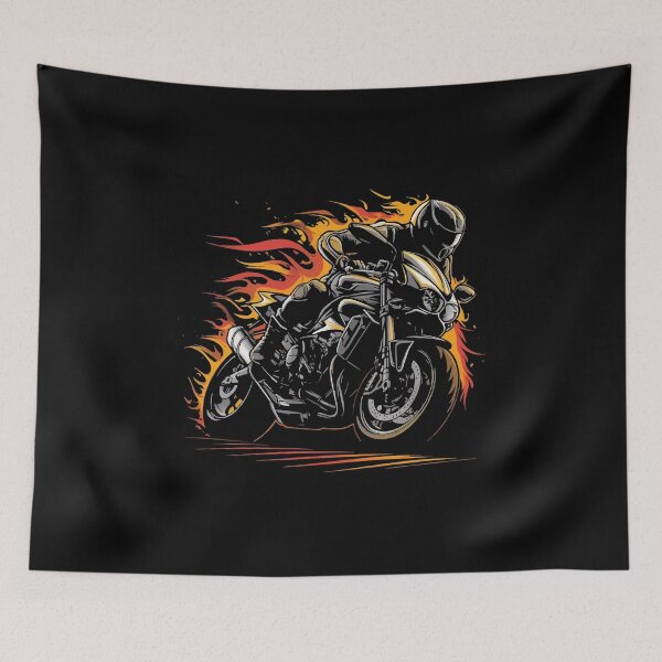 Item preview, Flaming Motorcycle designed and sold by OskarArts.