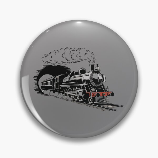 Item preview, Vintage Train Digital Art – Retro Railroad Journey Illustration for Prints & Apparel designed and sold by designedbyNil.