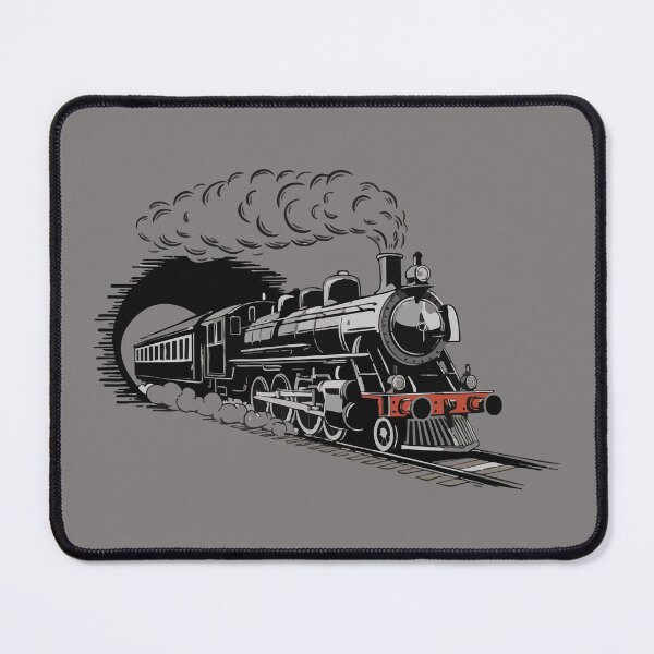 Item preview, Vintage Train Digital Art – Retro Railroad Journey Illustration for Prints & Apparel designed and sold by designedbyNil.