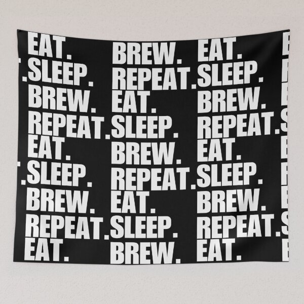Item preview, Eat. Sleep. Brew. Repeat. designed and sold by FreshArtFusion.