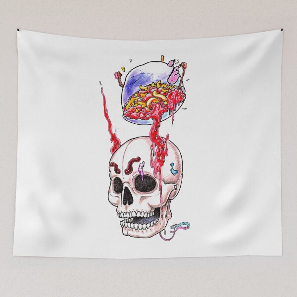 Item preview, japan skull madness graphic manga crazy design designed and sold by VonKalt.