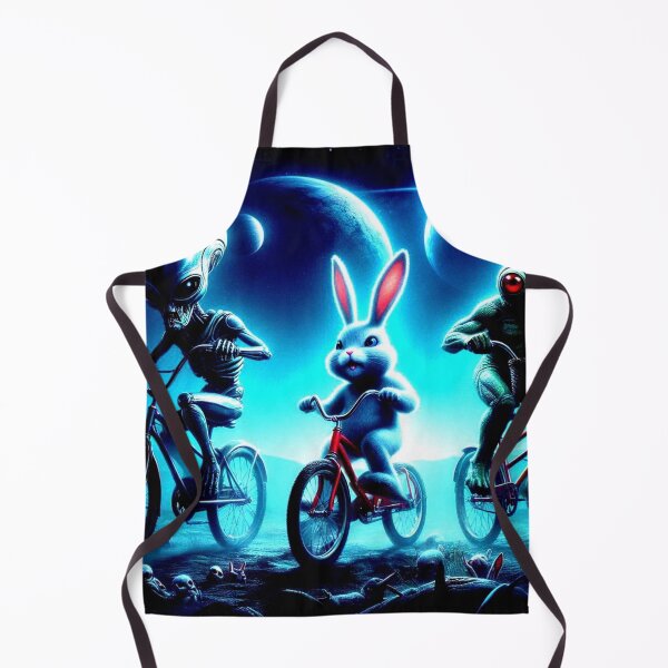 Item preview, alien,crocodile and cute rabbit at space bcycle designed and sold by Dogandesighn.