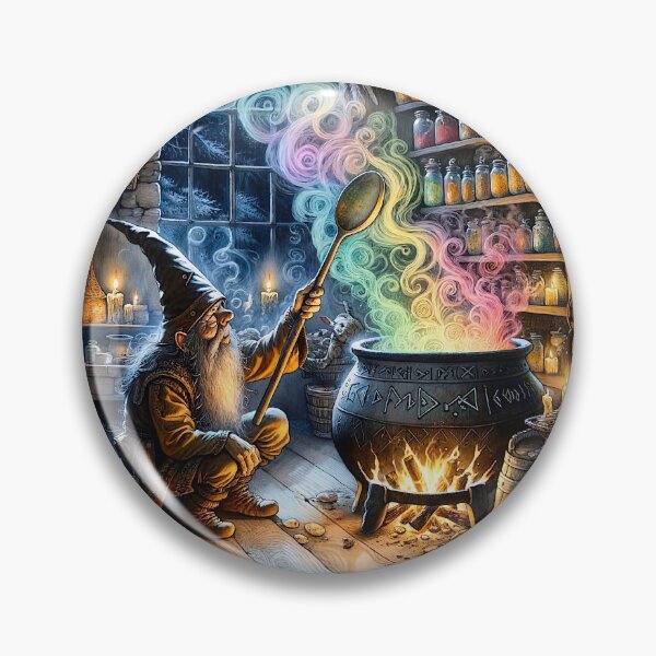 Item preview, Gnome Making a Potion designed and sold by m-y-A-I-A-R-T-.