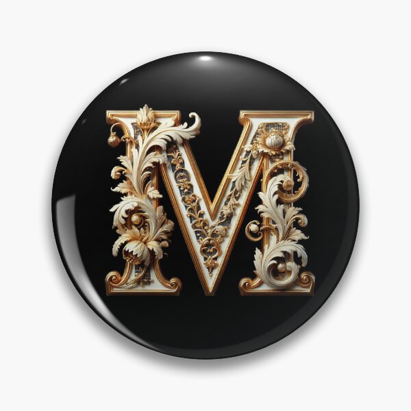Item preview, Elegant Gold Letter M - Luxurious Monogram Design for a Timeless Touch designed and sold by Blendfactor.