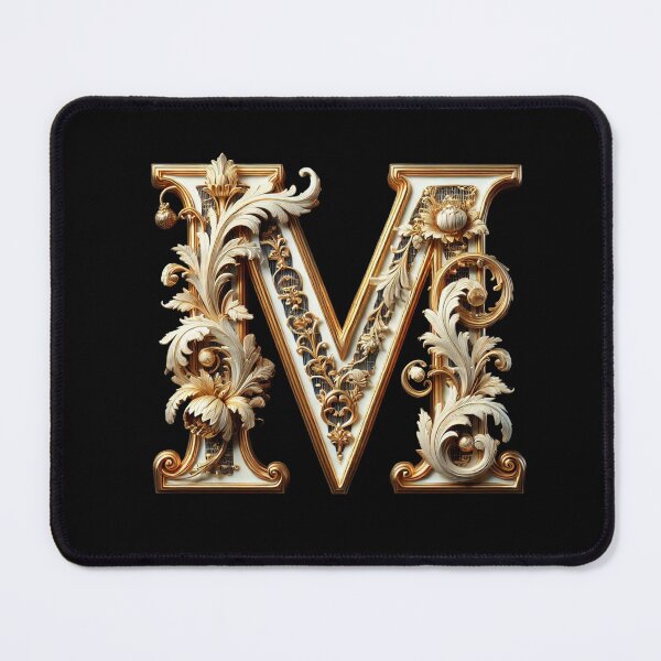 Item preview, Elegant Gold Letter M - Luxurious Monogram Design for a Timeless Touch designed and sold by Blendfactor.