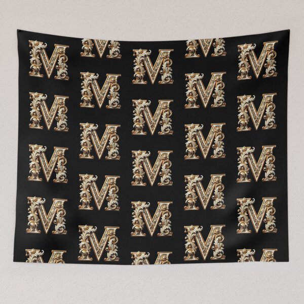 Item preview, Elegant Gold Letter M - Luxurious Monogram Design for a Timeless Touch designed and sold by Blendfactor.