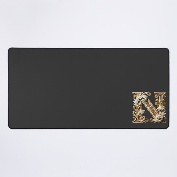 Item preview, Elegant Gold Letter N - Luxurious Monogram Design for a Timeless Touch designed and sold by Blendfactor.