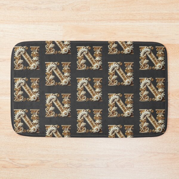Item preview, Elegant Gold Letter N - Luxurious Monogram Design for a Timeless Touch designed and sold by Blendfactor.