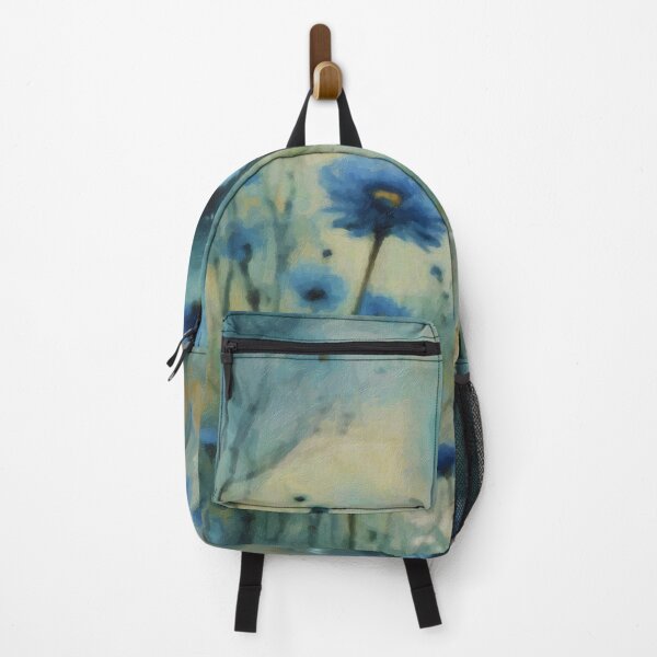 Item preview, A field of vibrant blue flowers designed and sold by Drawings Project.