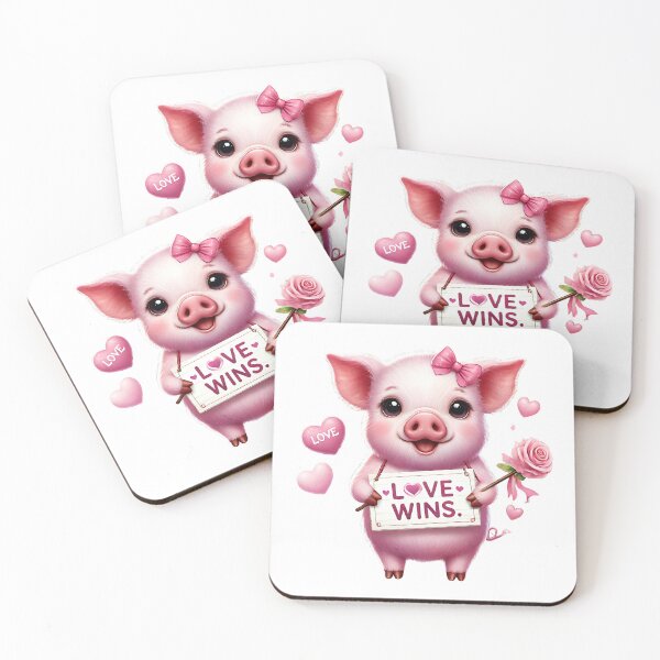 Item preview, Valentines Day  Cute Pig Gift for Love, Pink Piggy Clothing and Decoration designed and sold by Sitred123.