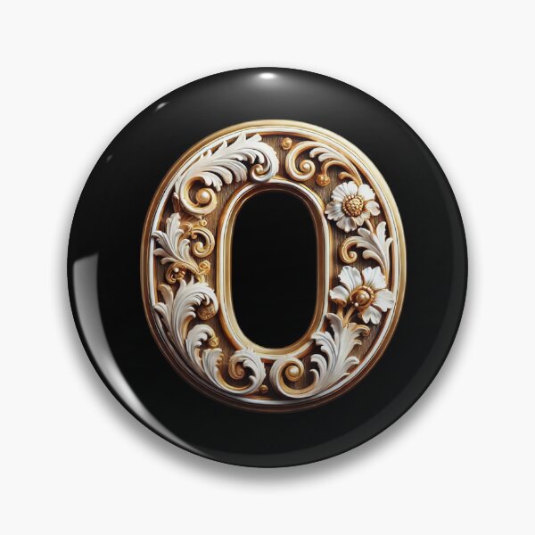 Aperçu de l'œuvre Lettre O dorée élégante - Design de monogramme luxueux pour une touche intemporelle créée et vendue par Blendfactor.