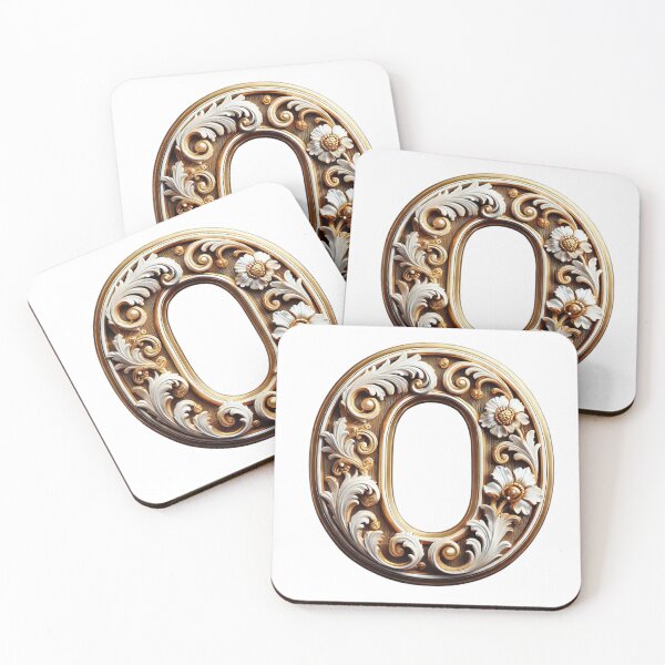 Item preview, Elegant Gold Letter O - Luxurious Monogram Design for a Timeless Touch designed and sold by Blendfactor.