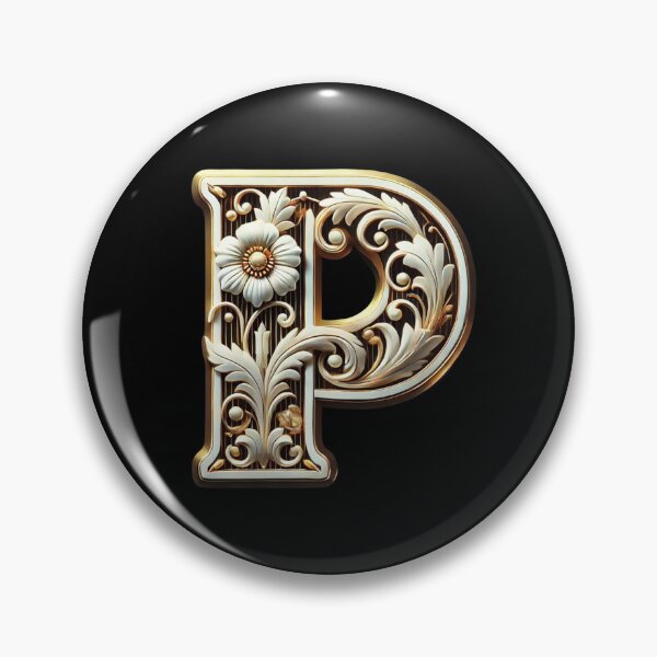 Item preview, Elegant Gold Letter P - Luxurious Monogram Design for a Timeless Touch designed and sold by Blendfactor.