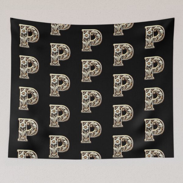 Item preview, Elegant Gold Letter P - Luxurious Monogram Design for a Timeless Touch designed and sold by Blendfactor.