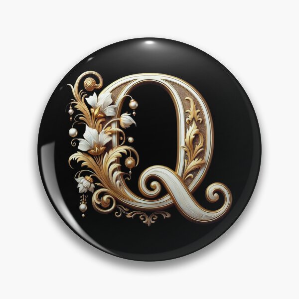 Item preview, Elegant Gold Letter Q - Luxurious Monogram Design for a Timeless Touch designed and sold by Blendfactor.
