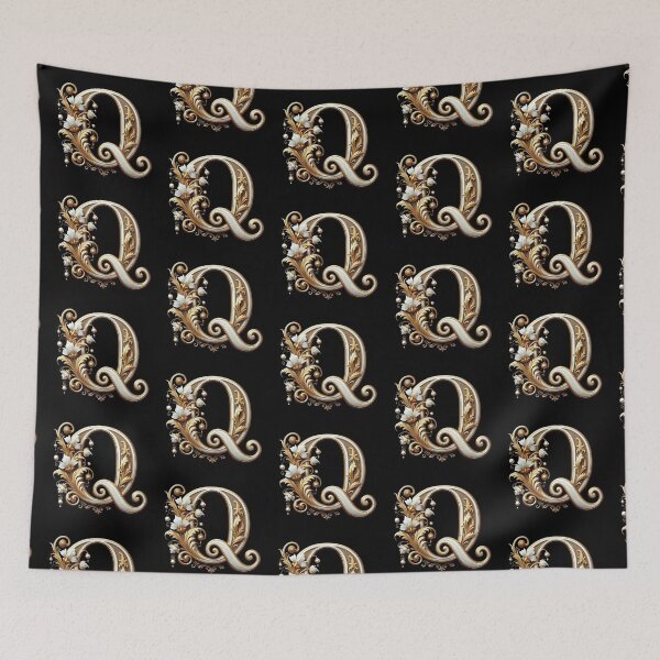 Item preview, Elegant Gold Letter Q - Luxurious Monogram Design for a Timeless Touch designed and sold by Blendfactor.
