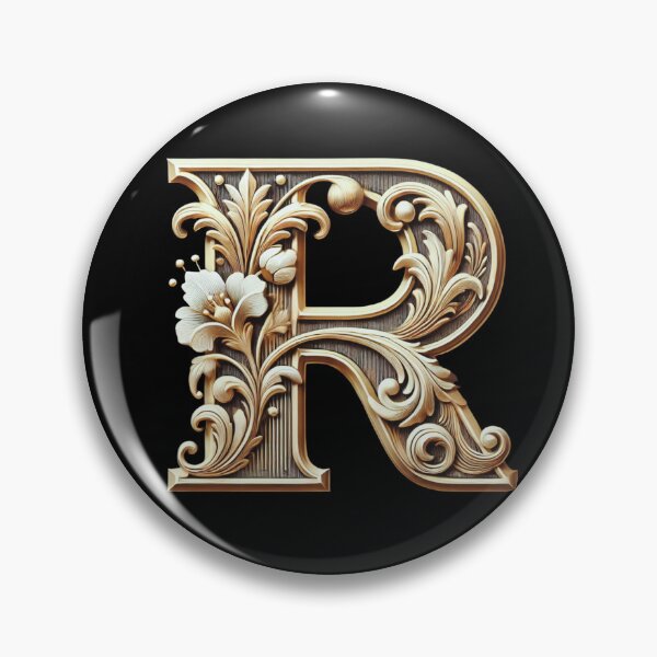 Item preview, Elegant Gold Letter R - Luxurious Monogram Design for a Timeless Touch designed and sold by Blendfactor.