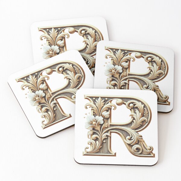 Item preview, Elegant Gold Letter R - Luxurious Monogram Design for a Timeless Touch designed and sold by Blendfactor.