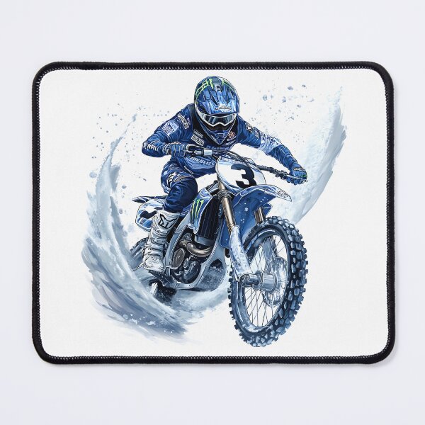 Item preview, dirt bike rider doing a wheelie on a muddy trail designed and sold by wonderisland.