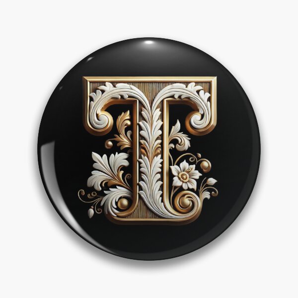 Item preview, Elegant Gold Letter T - Luxurious Monogram Design for a Timeless Touch designed and sold by Blendfactor.