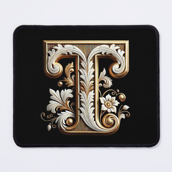 Item preview, Elegant Gold Letter T - Luxurious Monogram Design for a Timeless Touch designed and sold by Blendfactor.