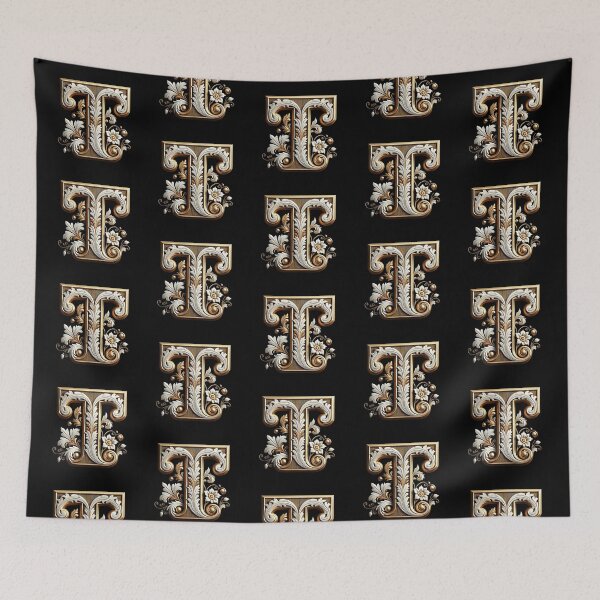 Item preview, Elegant Gold Letter T - Luxurious Monogram Design for a Timeless Touch designed and sold by Blendfactor.