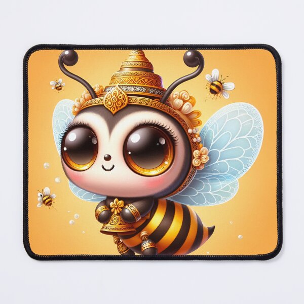 Item preview, Cute little bee with a golden crown designed and sold by KwangCB.