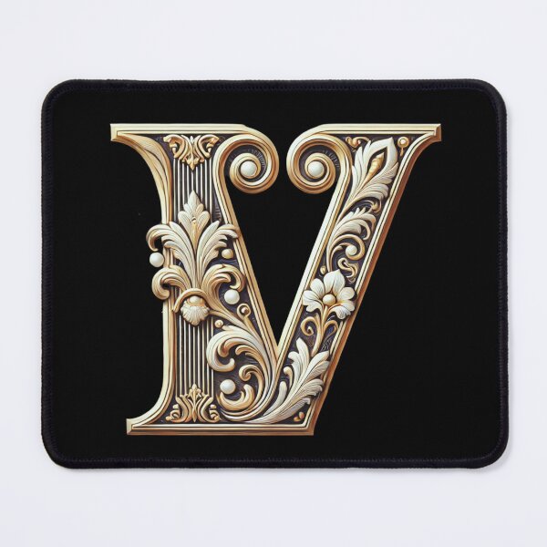 Item preview, Elegant Gold Letter V - Luxurious Monogram Design for a Timeless Touch designed and sold by Blendfactor.